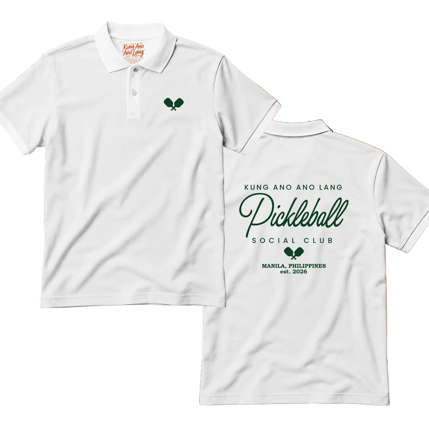 kung ano ano lang pickleball social club | Pickleball Graphic Polo Shirt | DSPB11