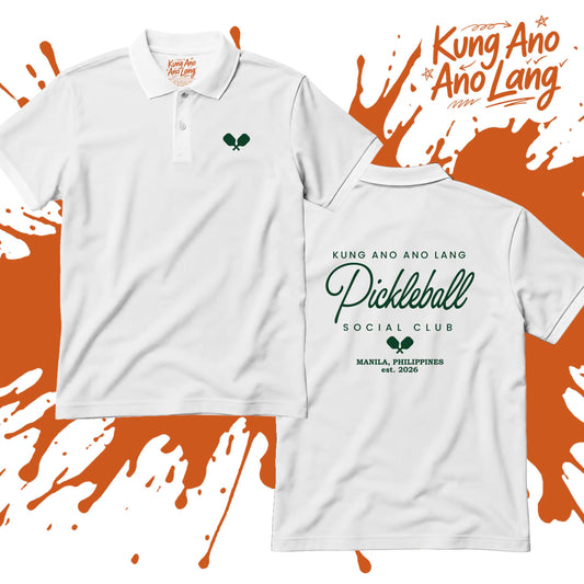 kung ano ano lang pickleball social club | Pickleball Graphic Polo Shirt | DSPB11