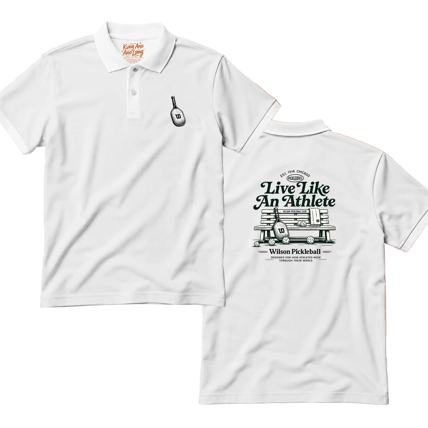 Live like an Athlete | Pickleball Graphic Polo Shirt | DSPB28