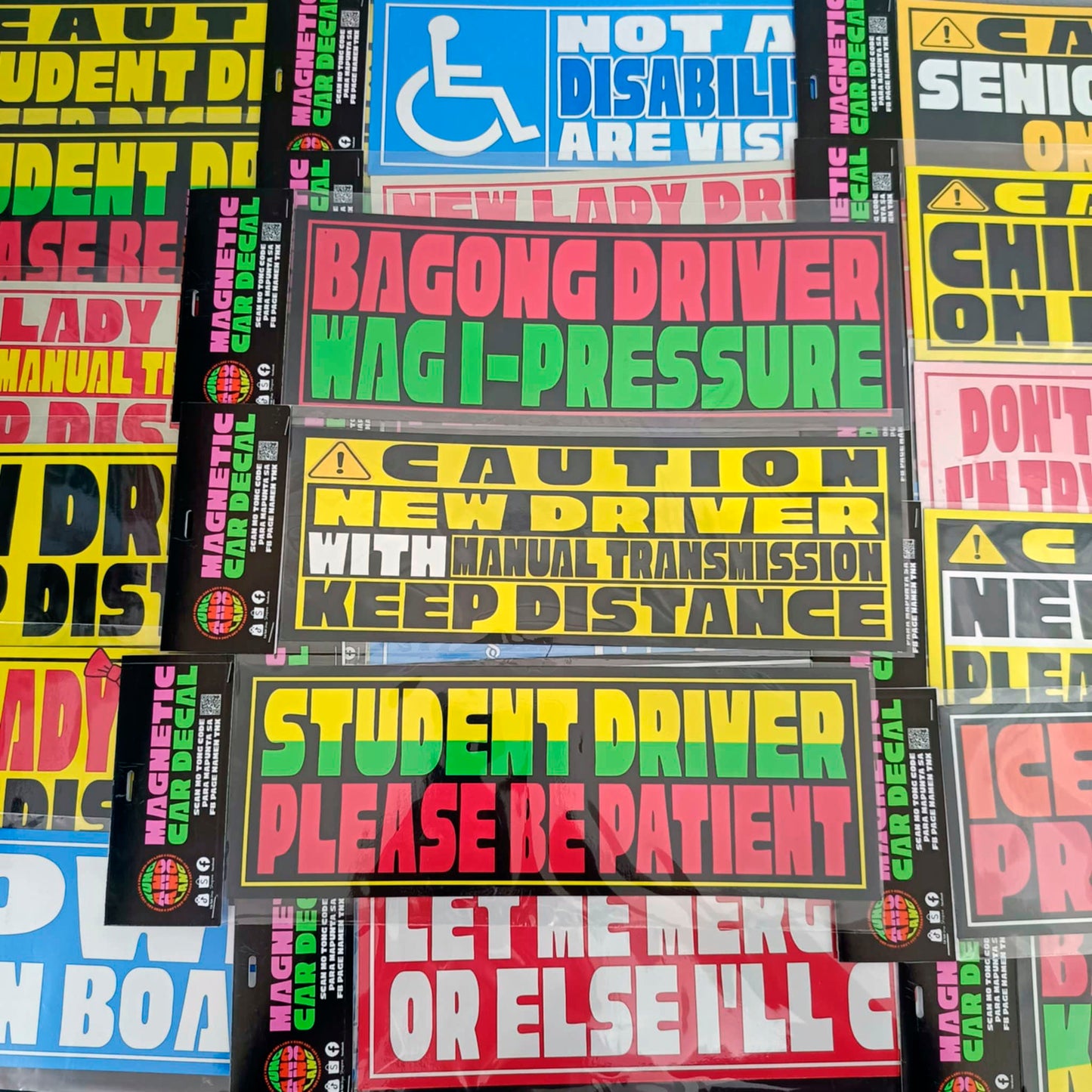Caution New Driver Please Be Patient | Magnetic Car Decal | MCD1