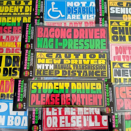 Bagong Driver Wag I-Pressure | Magnetic Car Decal | MCD2