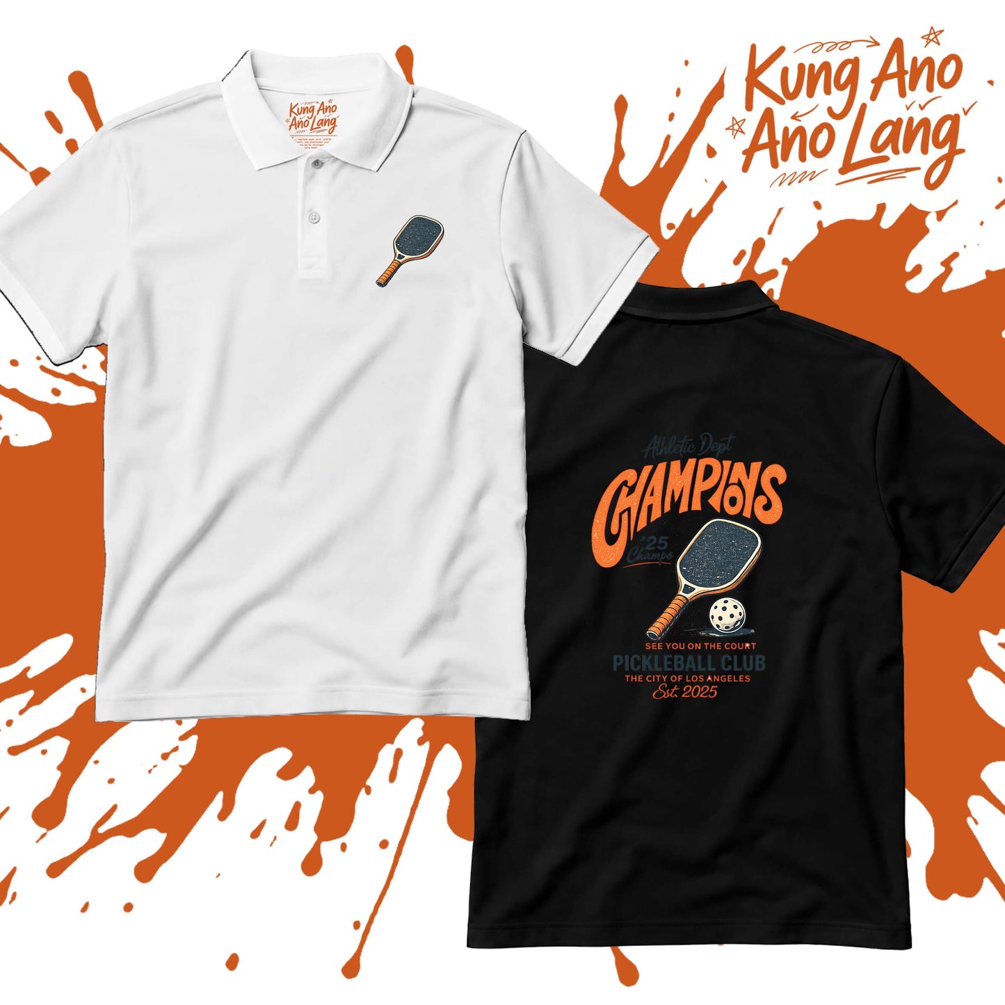 Athletic Dept. Champions | Pickleball Graphic Polo Shirt | DSPB26