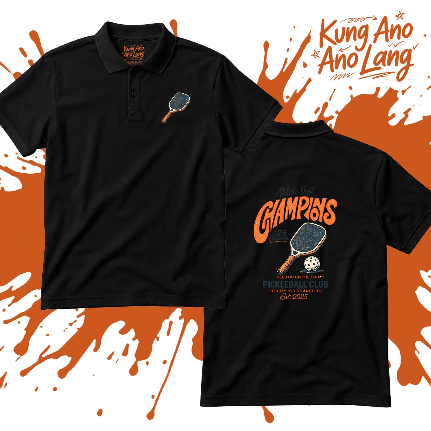 Athletic Dept. Champions | Pickleball Graphic Polo Shirt | DSPB26