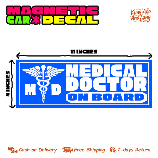 Medical Doctor On Board | Magnetic Car Decal | MCD9