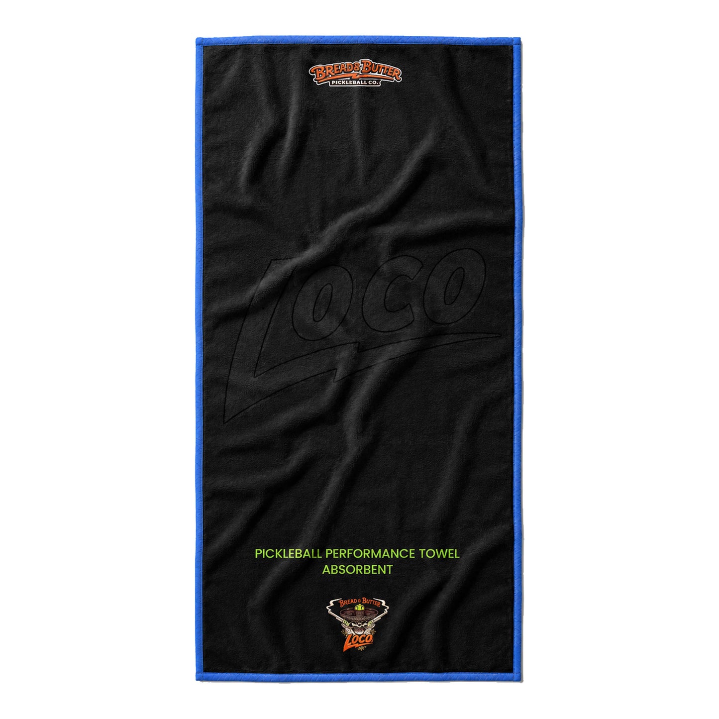 Bread & Butter Loco Azul | Pickleball Graphic Towel | PT36