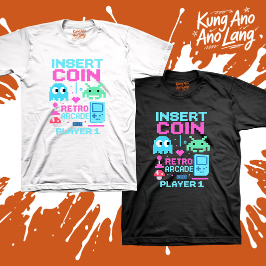 Insert Coin Retro Arcade | Gaming Collection  Graphic Shirt | GSC3